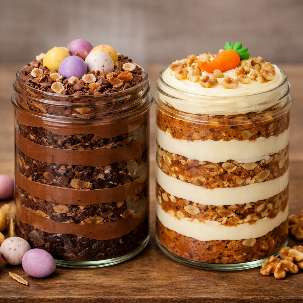 Easter Cake Jars