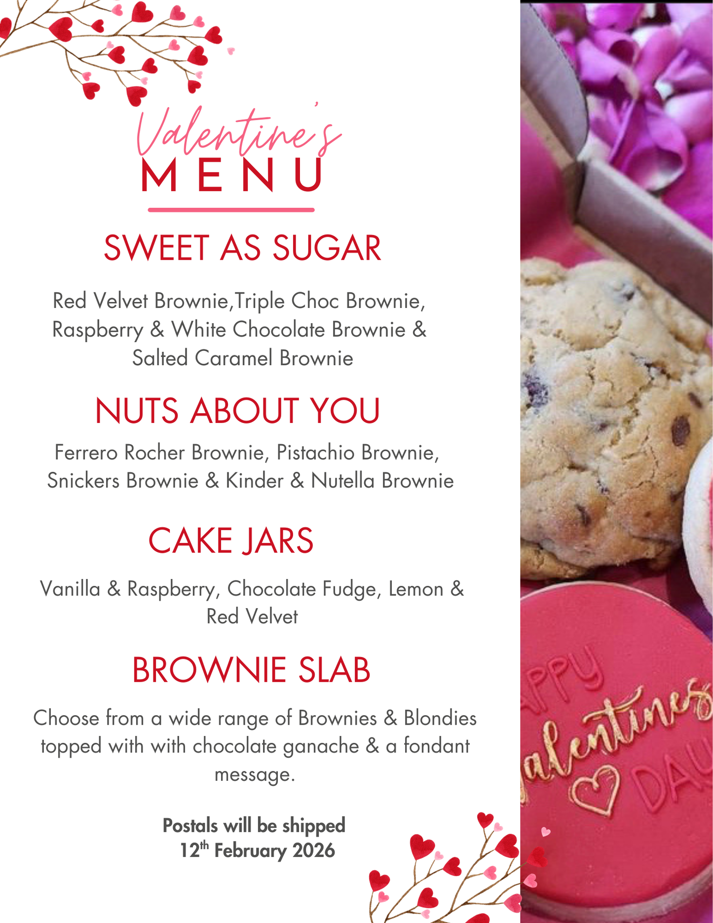 Valentine’s Brownie Slab đŸ’•