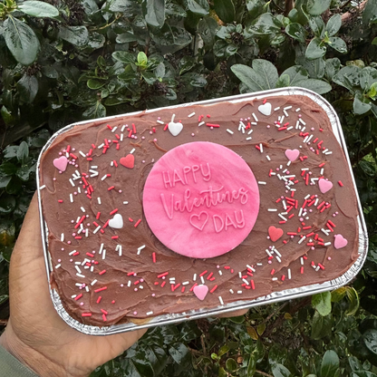 Valentine’s Brownie Slab 💕